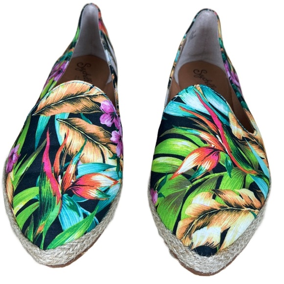 Seychelles Women's Browse Ballet Flat In Tropical Print Size 8.5 - Picture 4 of 5